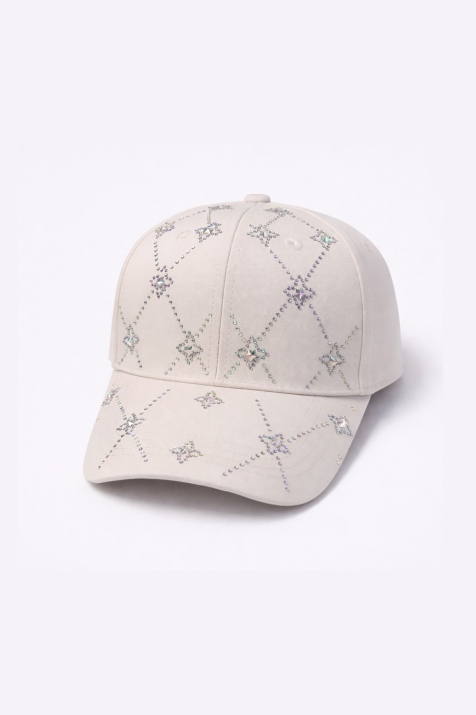 Детска шапка за момиче, светло бежов цвят