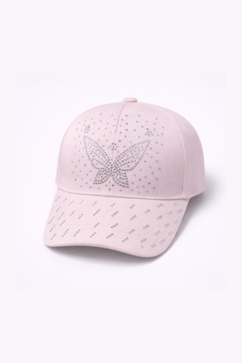 Детска шапка за момиче, розов цвят