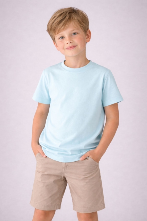 Детска тениска за момче, цвят мента