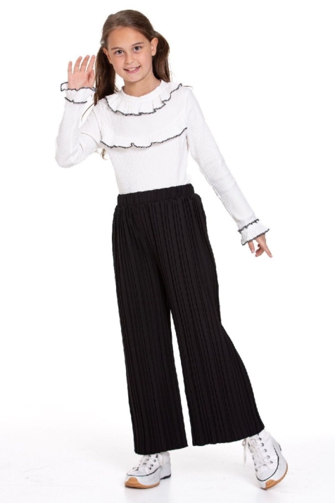 Детски панталон момиче, черен цвят 