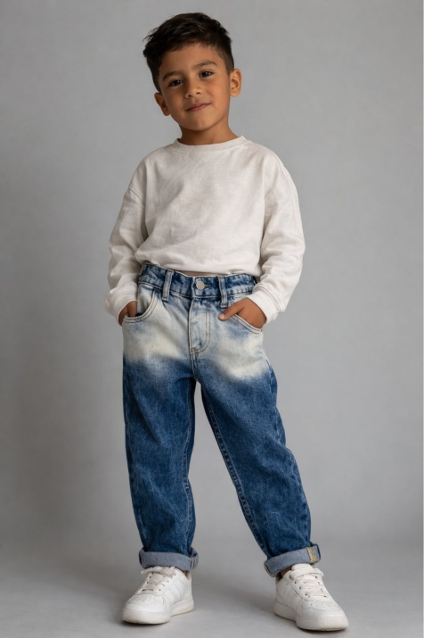 Детски дънки,светло син цвят