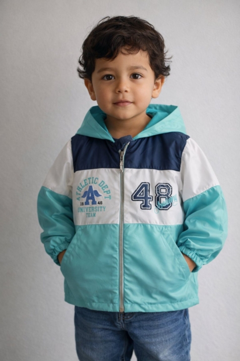 Детско яке за момче, зелен цвят