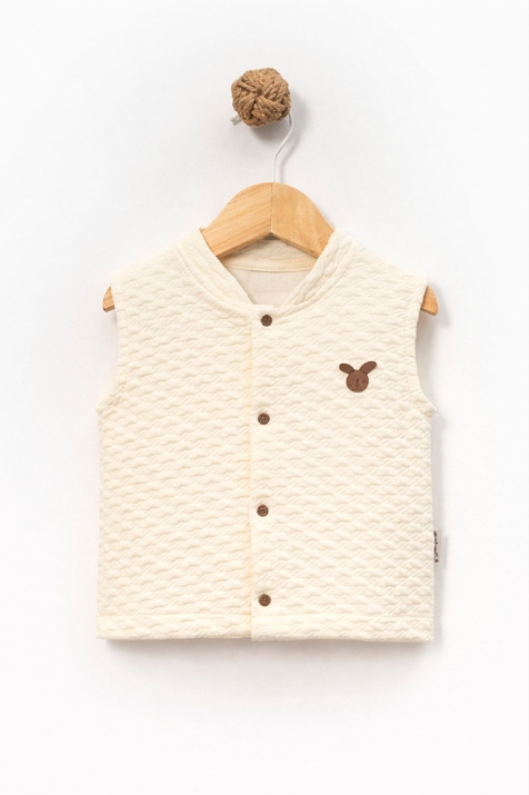 Бебешки елек, цвят екрю