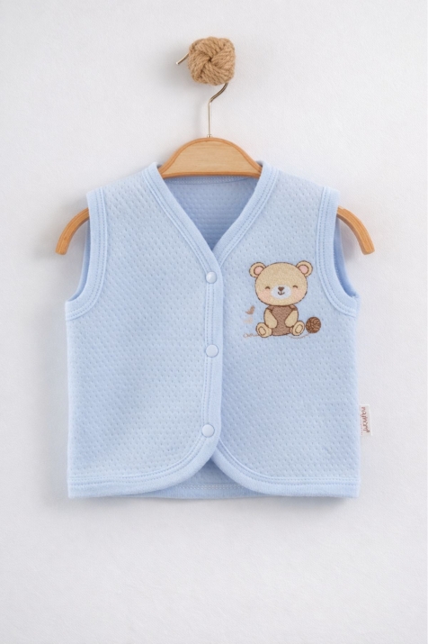 Бебешки елек за момче, син цвят