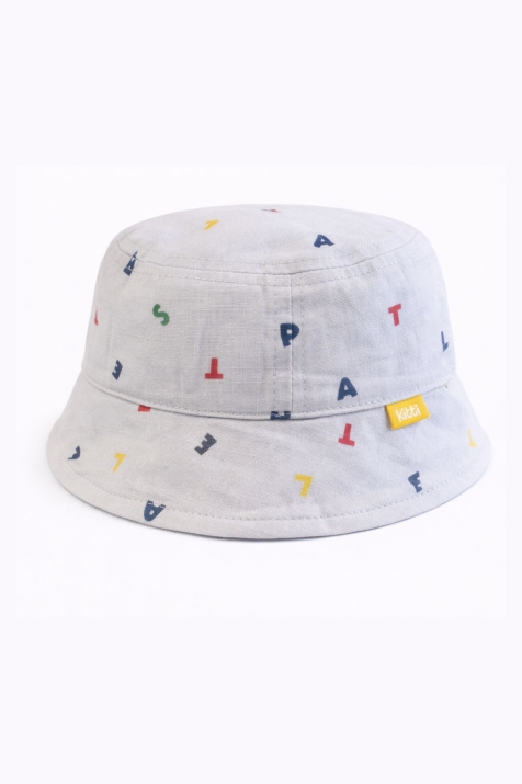 Бебешка шапка за момче, сив цвят