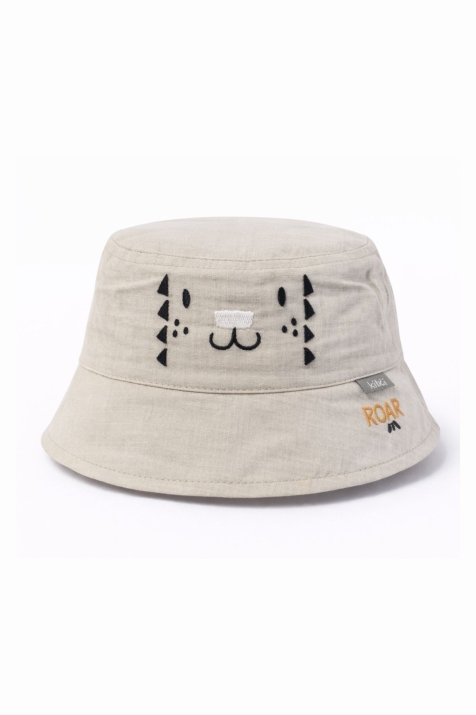 Детска шапка за момче, бежов цвят 