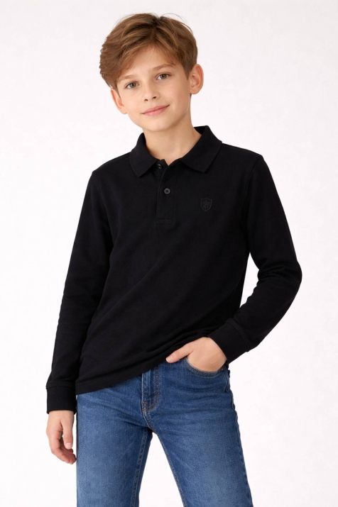 Детска блуза за момче, черен цвят