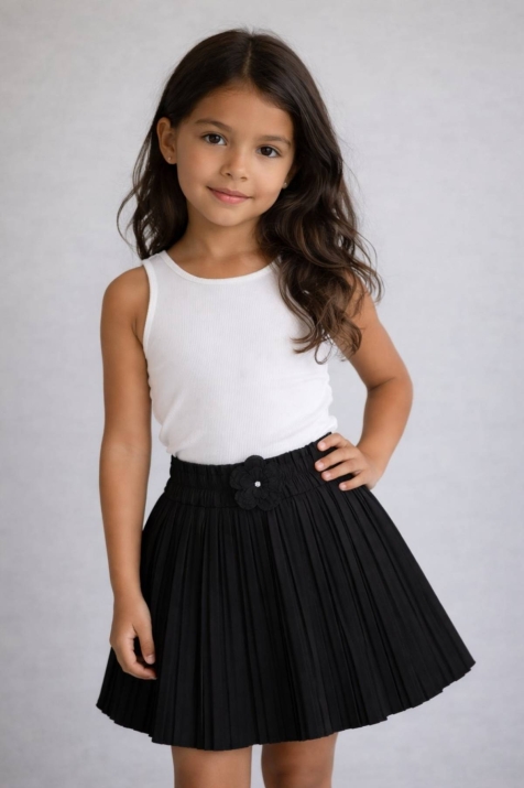  Детска пола, черен цвят