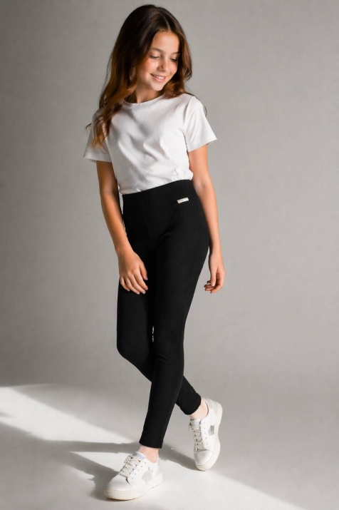 Детски клин рипс, черен цвят 