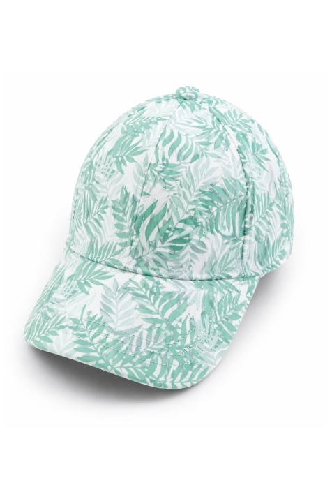 Детска шапка за момиче, зелен цвят