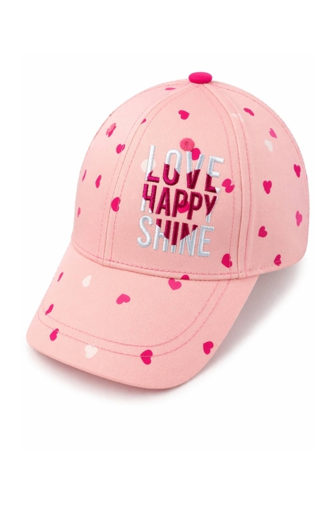 Детска шапка за момиче, розов цвят 