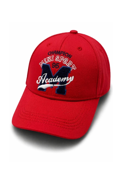 Детска шапка за момче, червен цвят