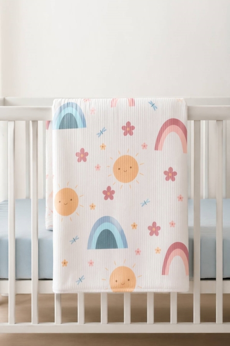 Бебешка пелена, шарен цвят 