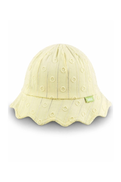 Детска шапка за момиче, жълт цвят
