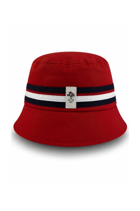 Детска шапка за момче, червен цвят 