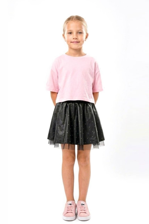 Детска пола, черен цвят 