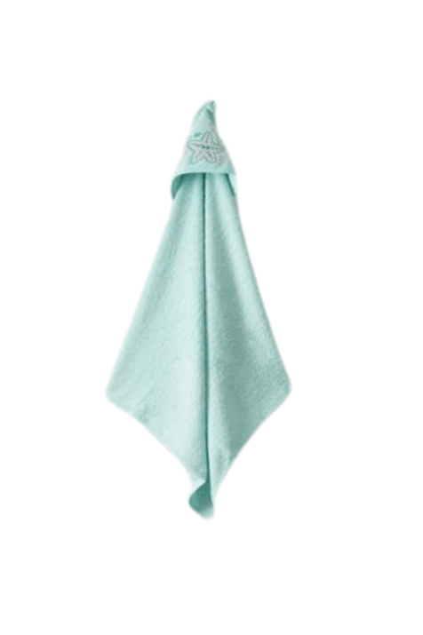 Бебешка хавлия за баня, цвят мента