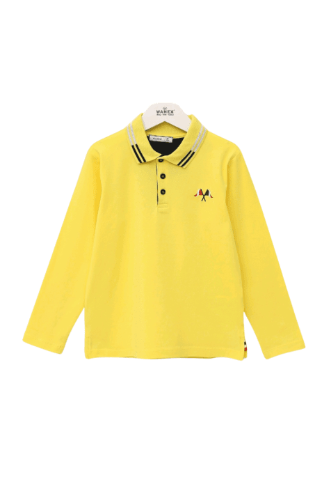 Детска блуза момче дълъг ръкав,,жълт цвят