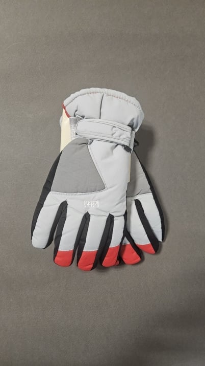 Детски ръкавици за ски,светло сив  цвят