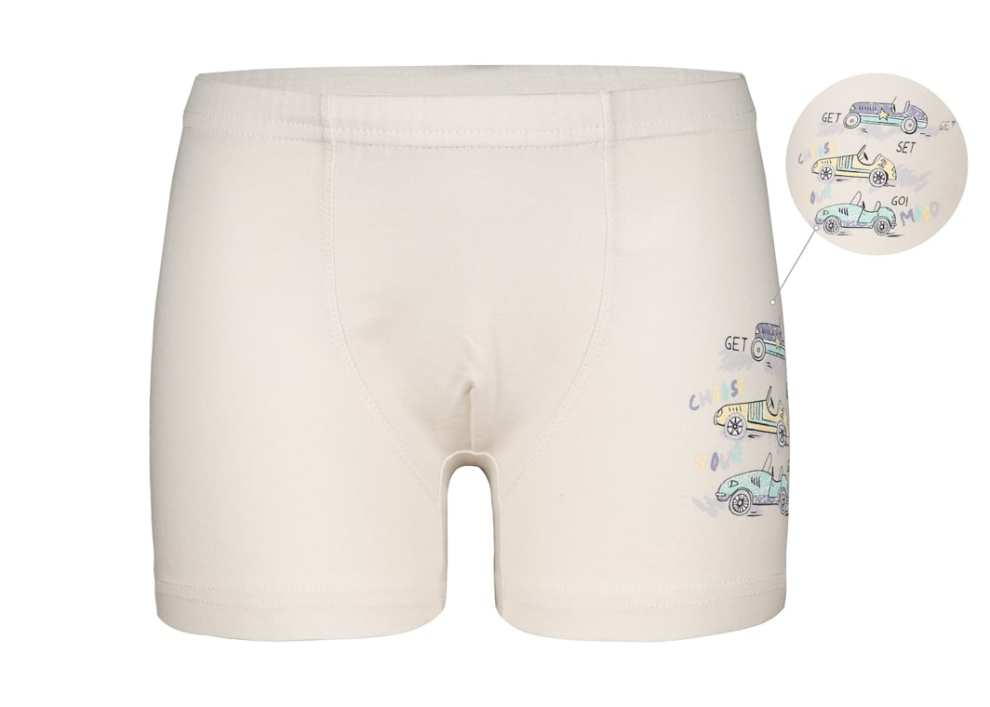 Детски боксерки за момче ,в  цвят екрю