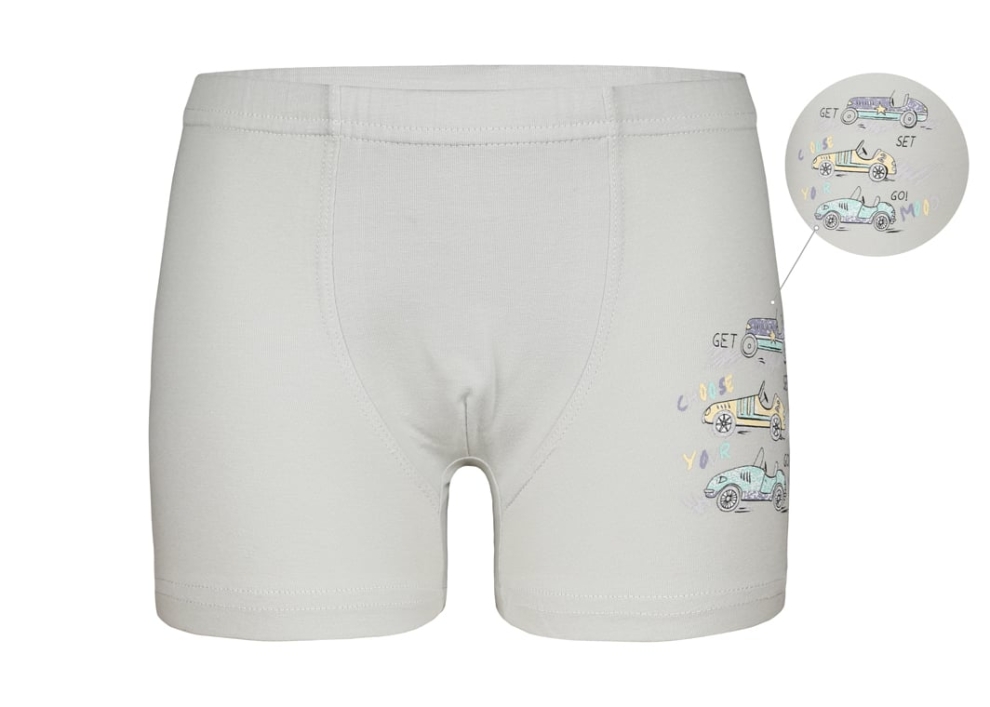 Детски боксерки за момче ,в  сив цвят