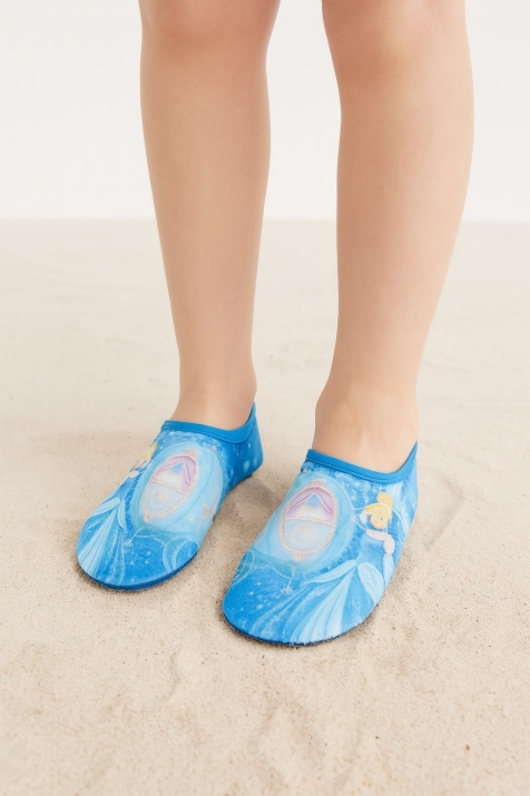 Детски обувки за плаж за момиче Пепеляшка, син цвят
