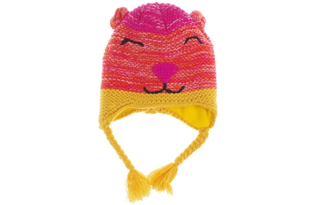 Бебешка шапка момиче, червен цвят