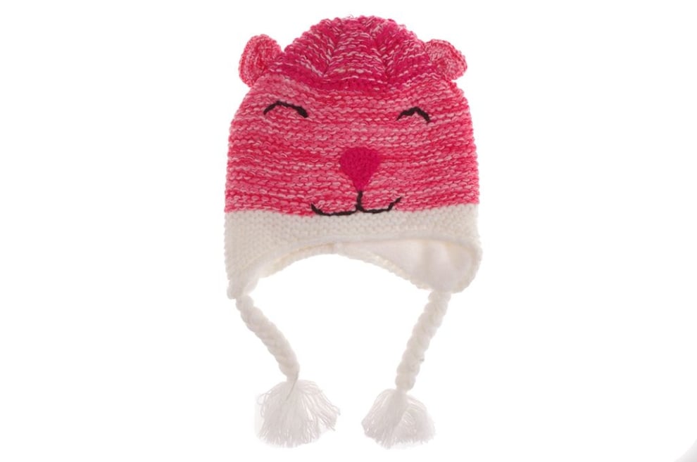 Бебешка шапка момиче, розов цвят