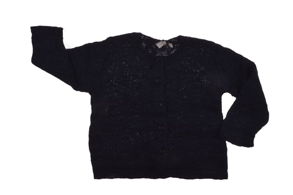 Детска жилетка момиче, тъмно син цвят