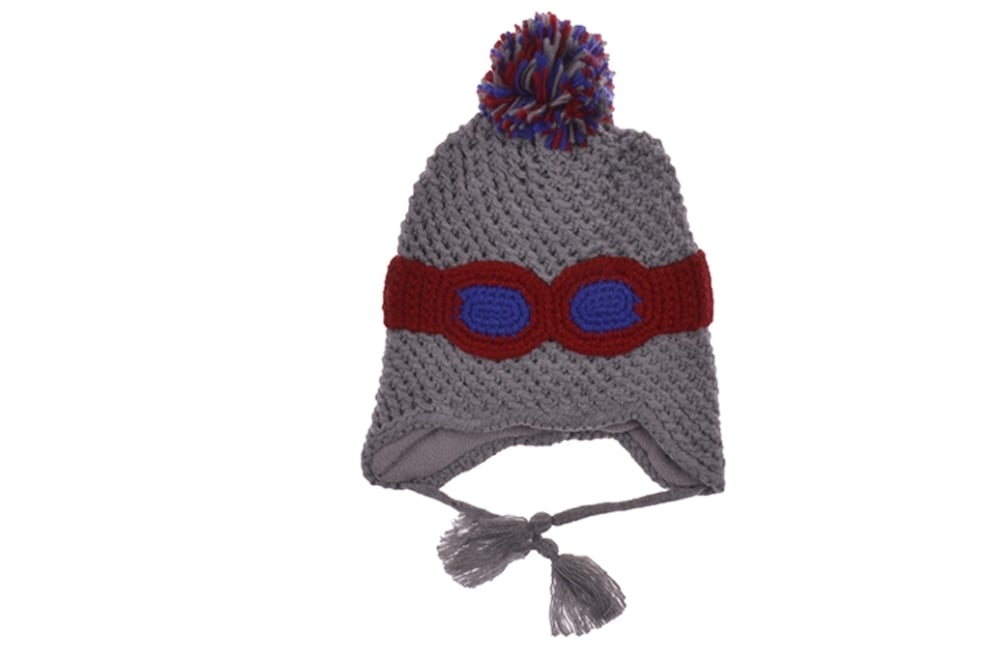 Детска зимна шапка момче, сив цвят