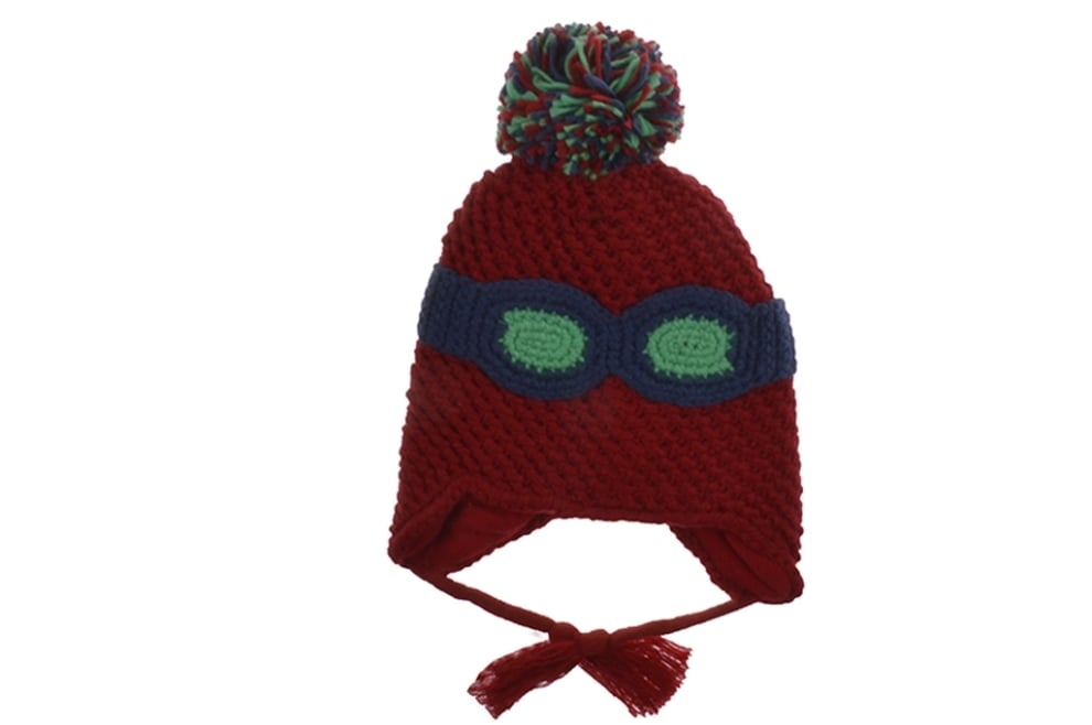 Детска зимна шапка момче, червен цвят