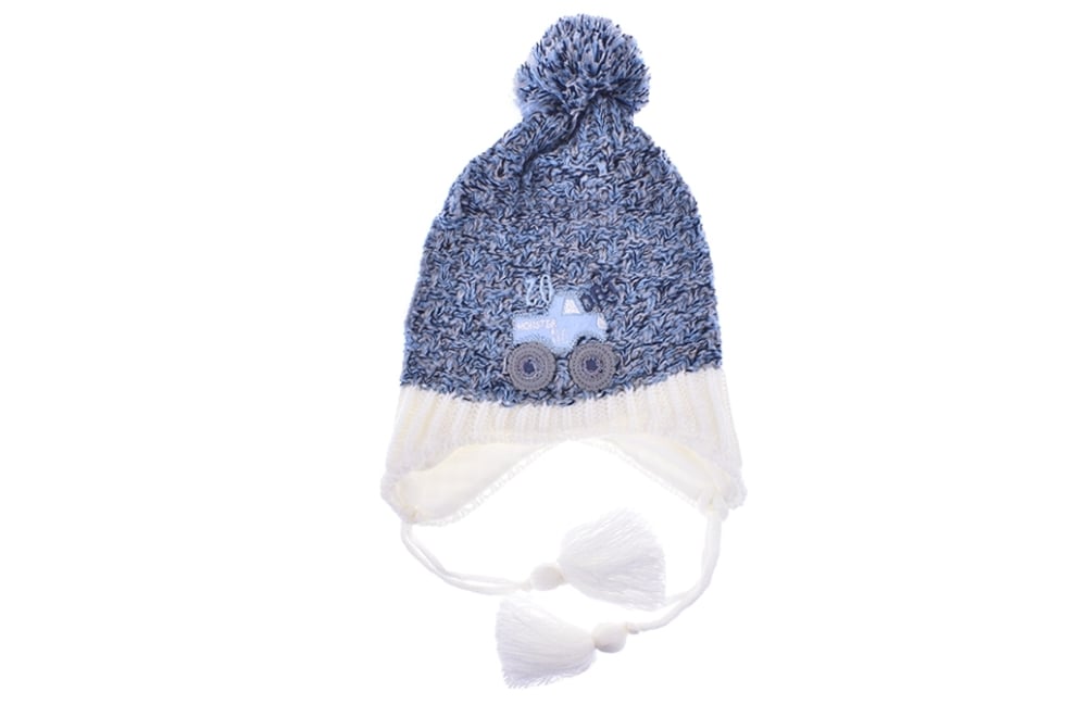 Детска шапка момче, син цвят