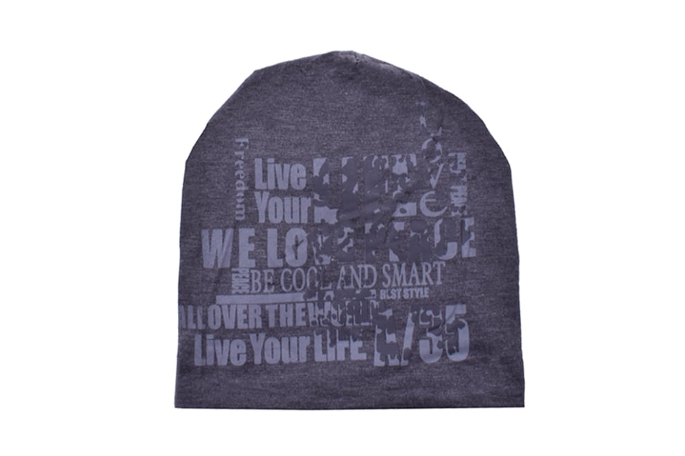 Детска зимна шапка, сив цвят