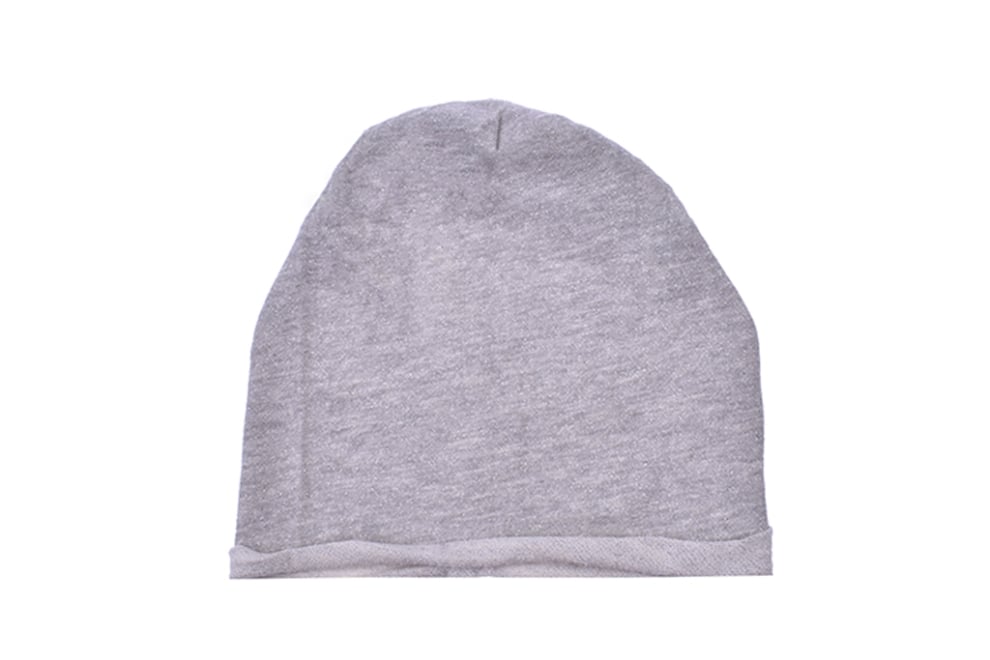 Детска шапка момиче, сив цвят