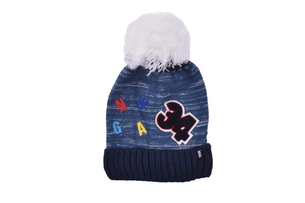 Детска зимна шапка момче, син цвят