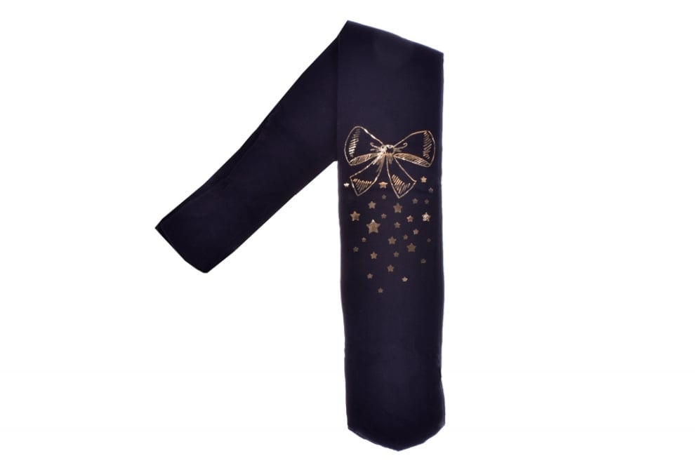 Детски чорапогащник момиче, черен цвят