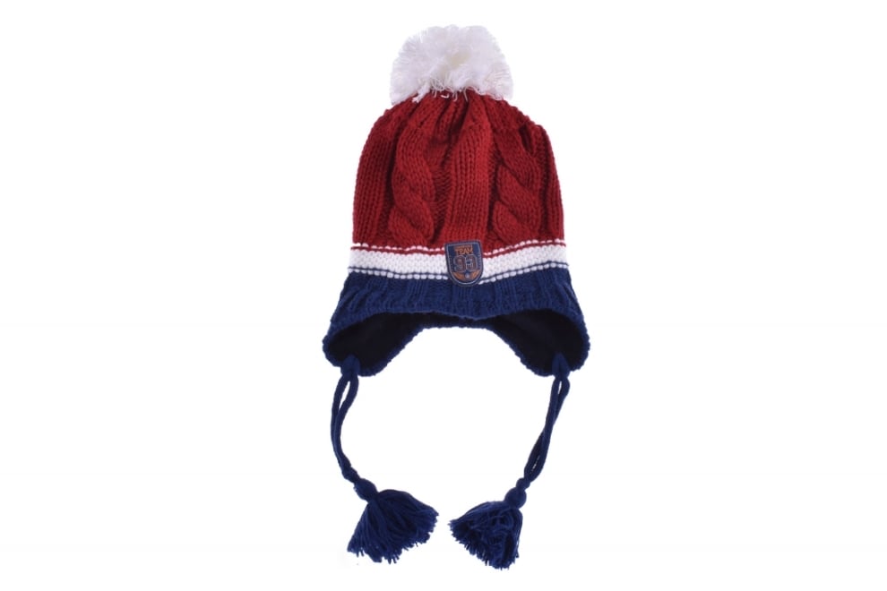 Детска шапка за момче,червен  цвят