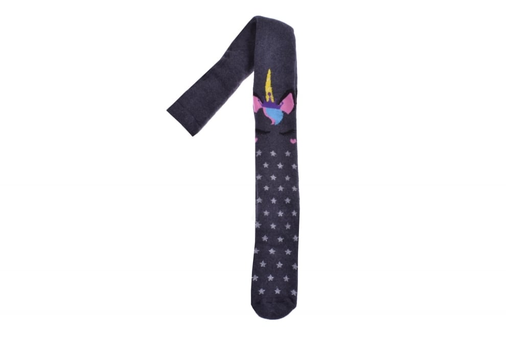 Детски чорапогащник момиче вата, тъмно сив цвят