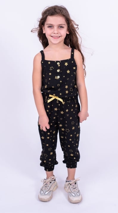 Детски гащеризон момиче,черен цвят