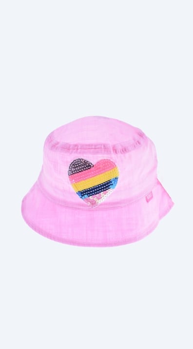 Детска шапка момиче, розов цвят