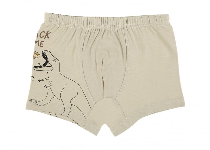 Детски боксер за момче,бежов  цвят