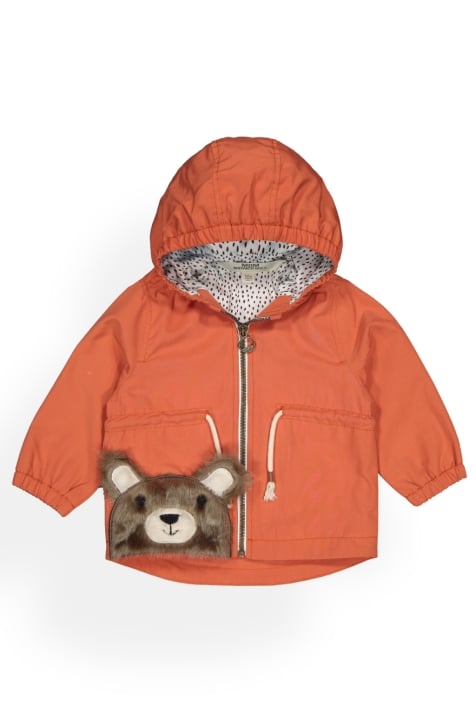 Детско яке момче, оранжев цвят