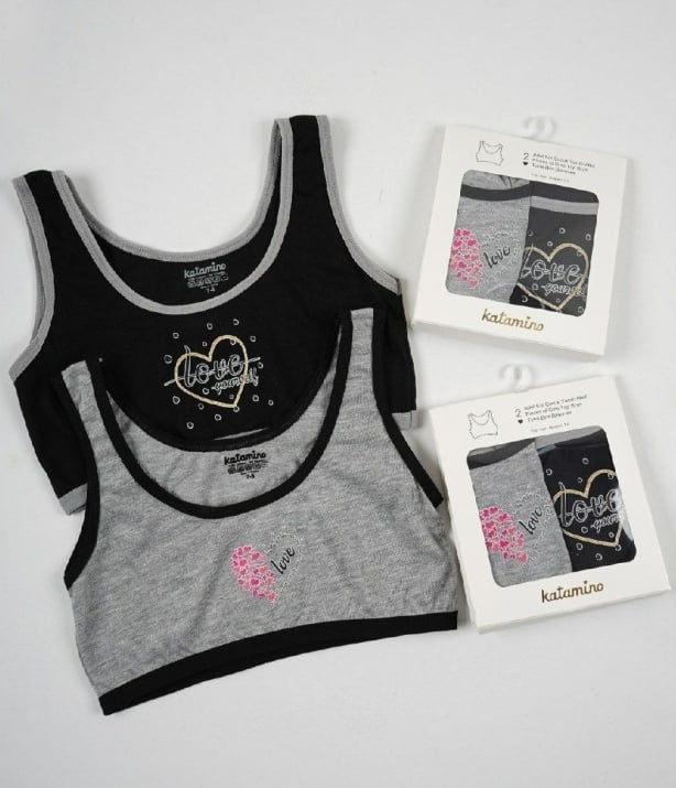 Детско бюстие 2 броя, цвят микс