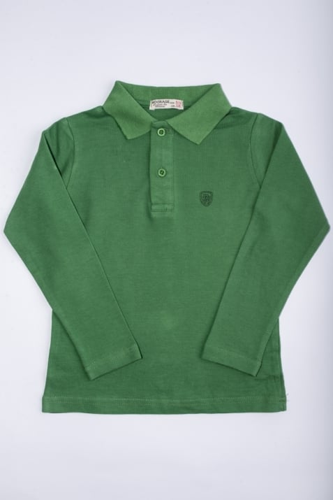 Детска блуза за момче дълъг ръкав,зелен цвят