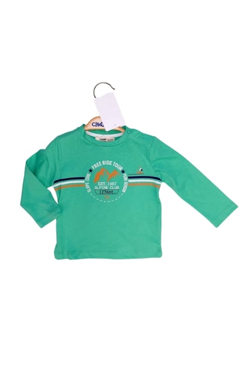 Детска блуза момче дълъг ръкав,зелен цвят