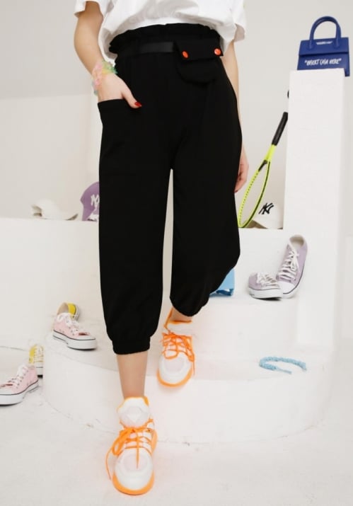 Детски клин 7/8, черен цвят 