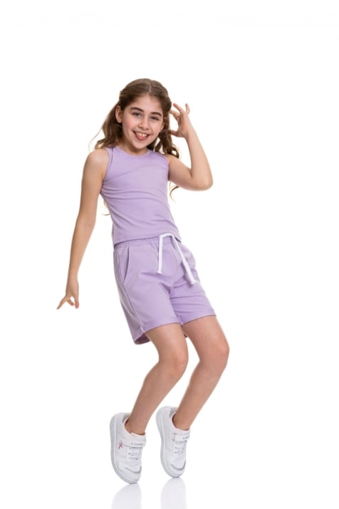 Детски потник момиче, лилав цвят