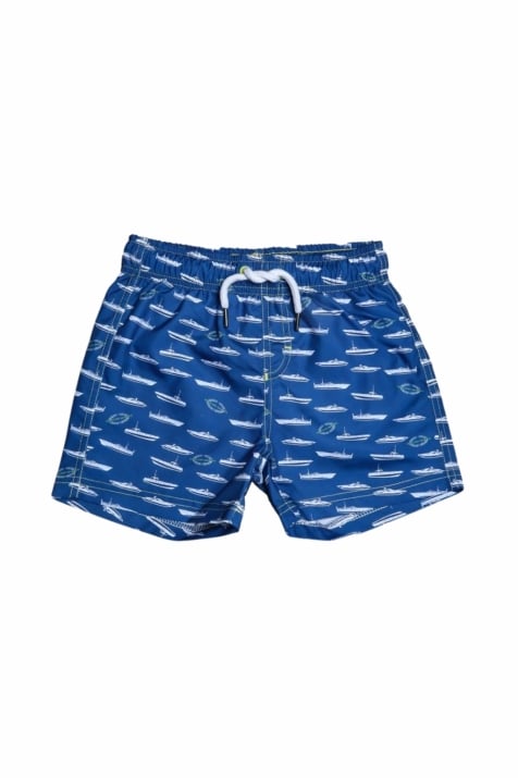 Детски плажни шорти за момче,син цвят