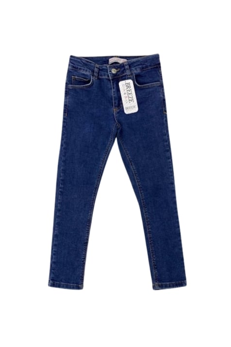 Детски дънки момиче , син цвят