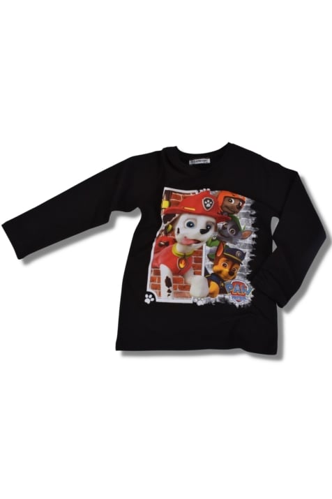 Детска блуза момче дълъг ръкав Paw Patrol,черен цвят
